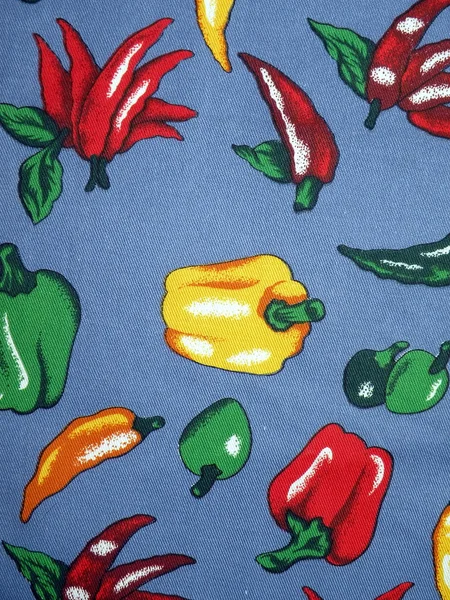 Blått tyg med peppar — Stockfoto