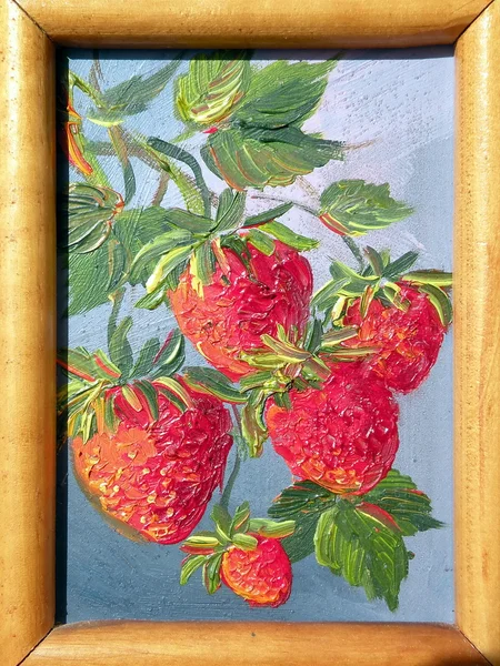 Malované jahody — Stock fotografie