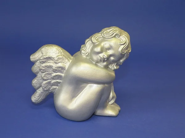 Серебряный ангел — стоковое фото