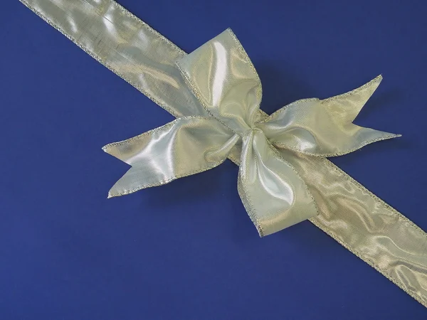 Silver ribbon — Stock Photo, Image