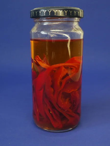 Red pepper pot — Stockfoto