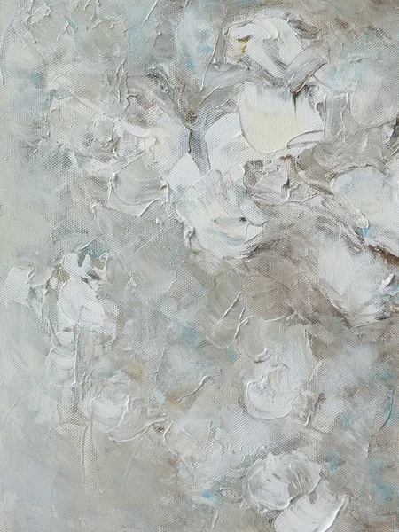 Branco pintado abstrato — Fotografia de Stock