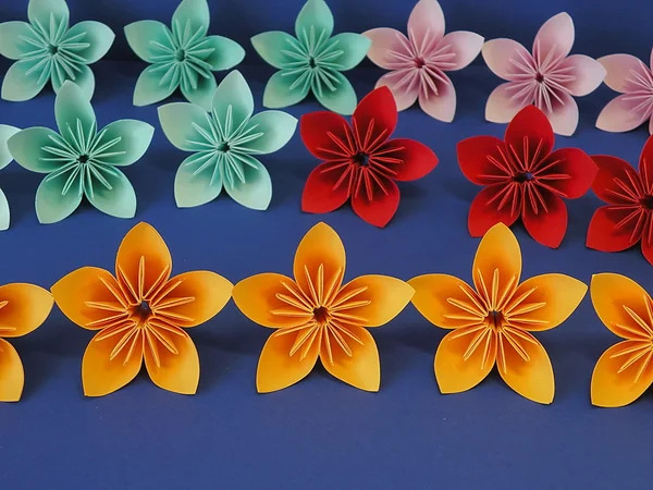 Flores de origami — Foto de Stock