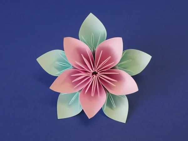 Origami blomma Stockbild