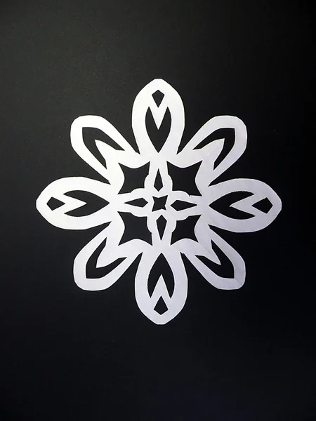 Weiße Schneeflocke — Stockfoto