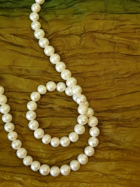 Naturliga pärlor halsband — Stockfoto