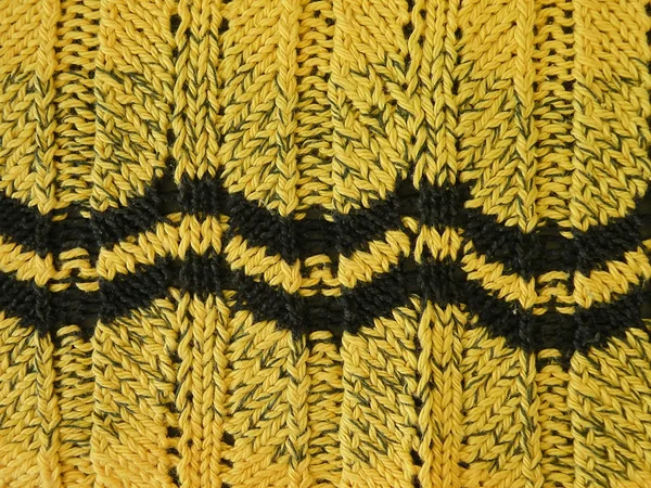Yellow knitting — Stock Photo, Image