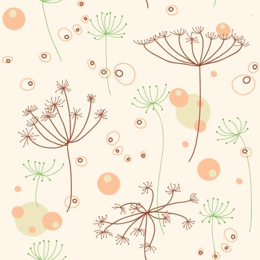 Seamless nature pattern clipart