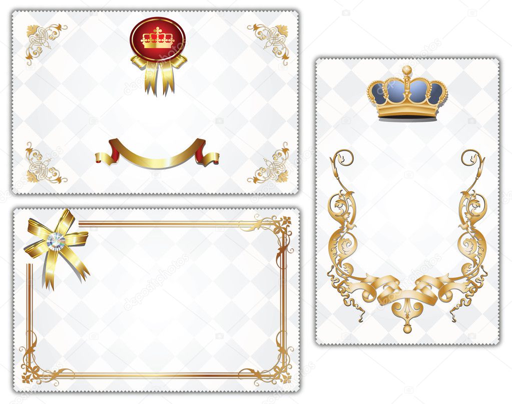 Backgrounds with gold ornament