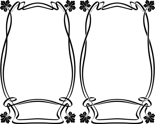 Рамках в стилі ар нуво — стоковий вектор