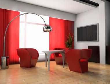 Red room clipart