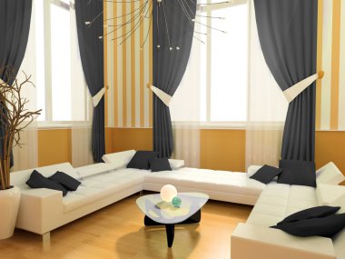 Modern interior clipart