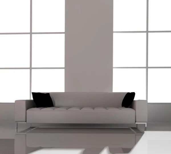 Wit meubilair in witte kantoor — Stockfoto