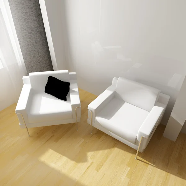Λευκό σαλόνι — Φωτογραφία Αρχείου