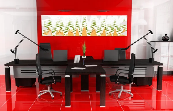 Röd office — Stockfoto