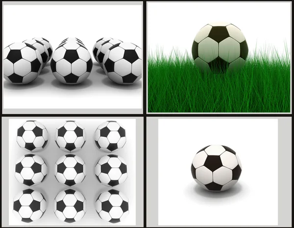 Tematy piłki nożnej — Zdjęcie stockowe