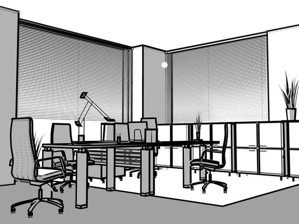 Modern interior of office — Stock Photo, Image