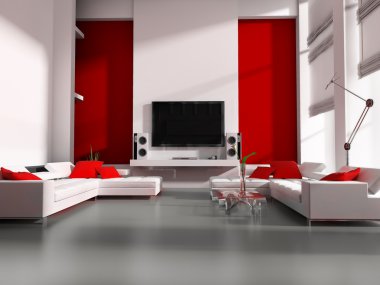 Tv room clipart