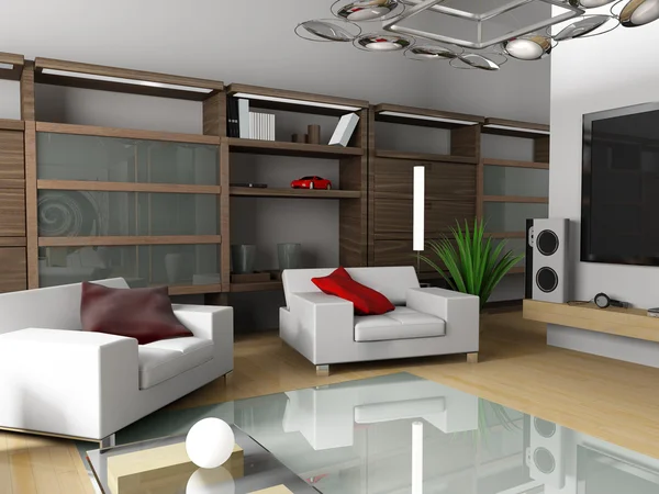 Interior moderno de un apartamento — Foto de Stock