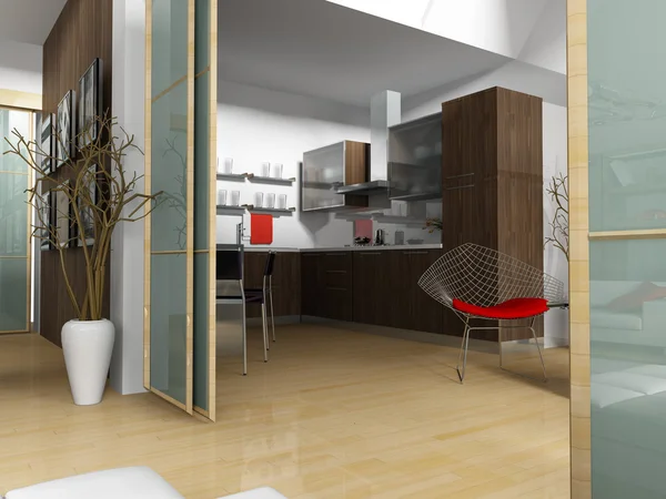 Moderne interieur van een appartement — Stockfoto