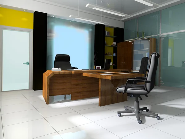 Arbetsplats på modernt kontor — Stockfoto