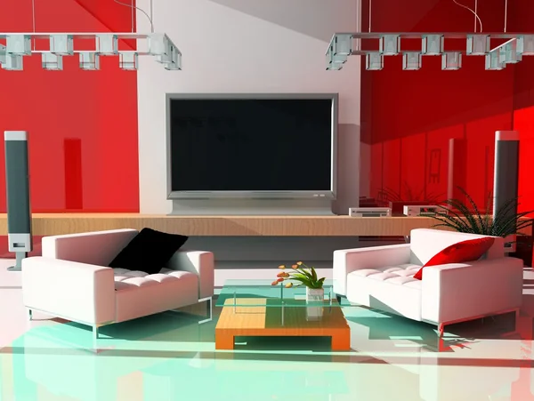 Interior moderno de um apartamento — Fotografia de Stock