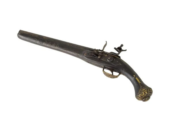 Old flint lock handgun — Stock Photo, Image