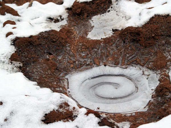 Spirale de glace naturelle — Photo