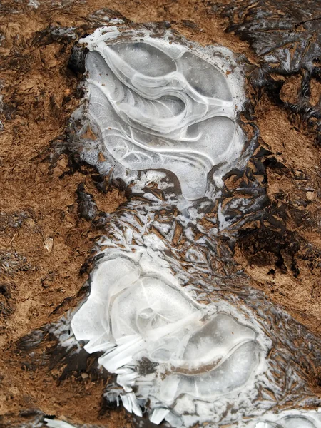 Doğal buz dokular — Stok fotoğraf