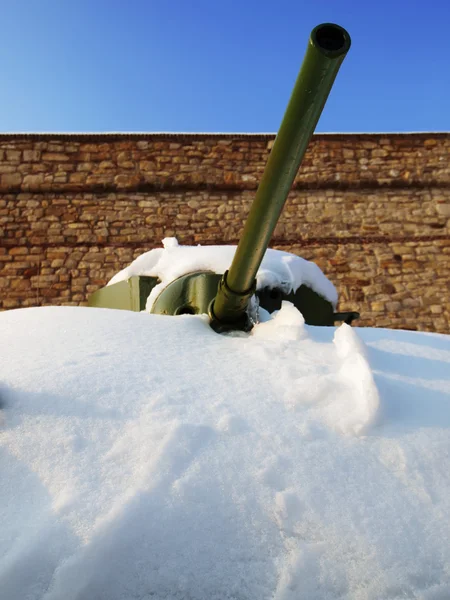 Winter tank — Stock Photo, Image