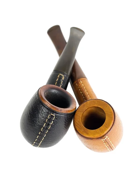 Two leather pipes — Stock Photo, Image