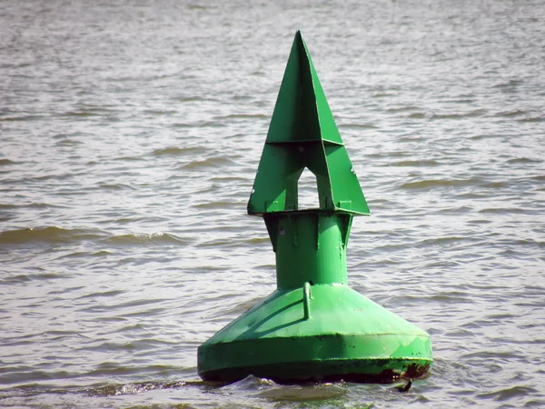 Green buoy — Stock Photo, Image