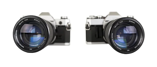 老相机的两个视图 — 图库照片