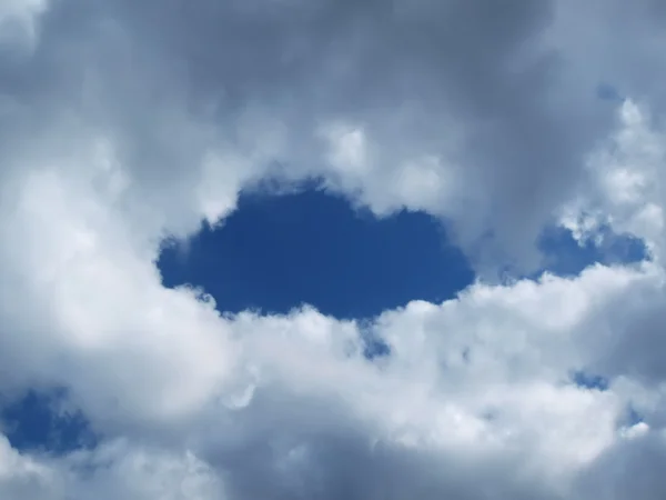 Eye shaped clouds — Stock Photo, Image