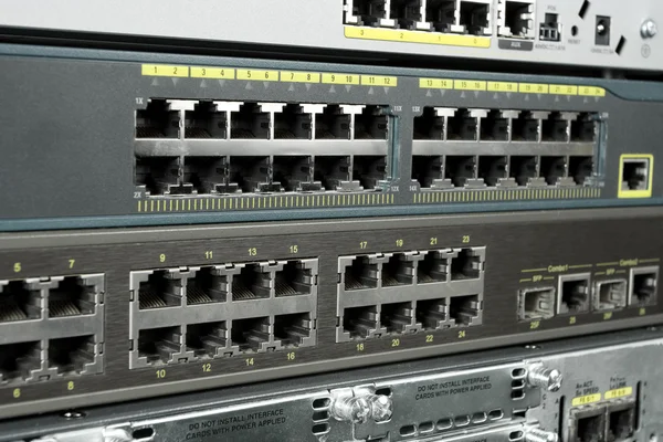Portos Ethernet — Fotografia de Stock