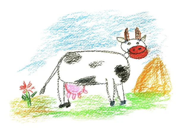 Gekleurde koe — Stockfoto