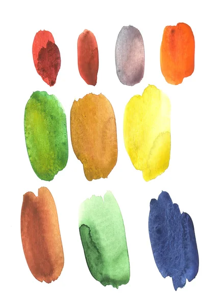 stock image Watercolor hot palette