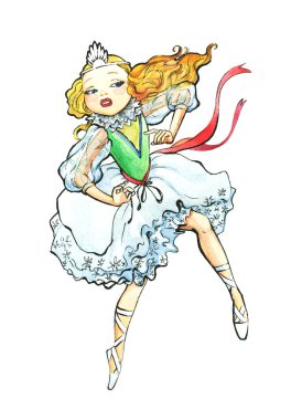 Dancing princess clipart