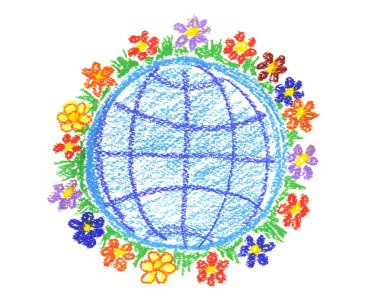 Merry planet clipart