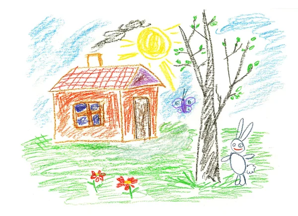 兔子的房子 — 图库照片