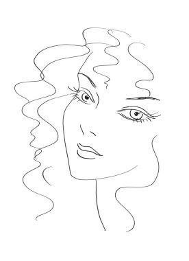 Beautiful woman sketch