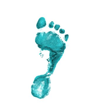 Green footprint clipart