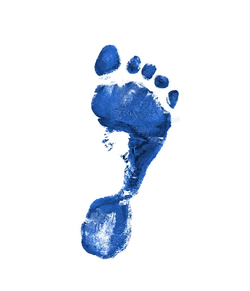 Dark blue footprint — Stock Photo, Image