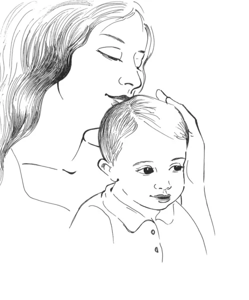 Mãe com criança — Fotografia de Stock
