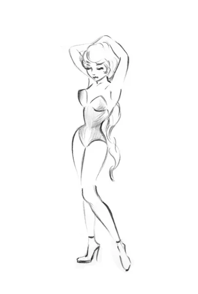 Beautiful girl sketch