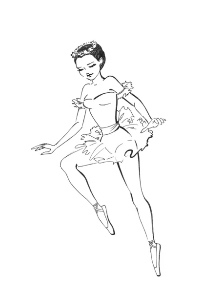 Ballerina in dans — Stockfoto