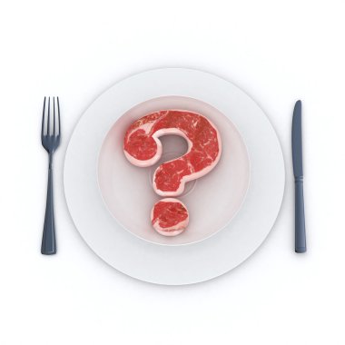 Beef question mark clipart