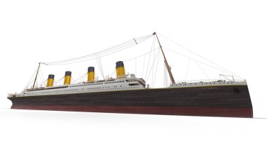 Titanic side view clipart