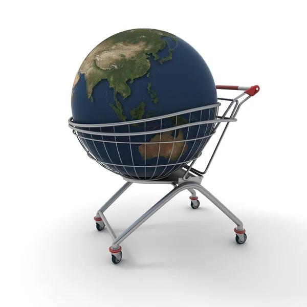 Internationell shopping — Stockfoto