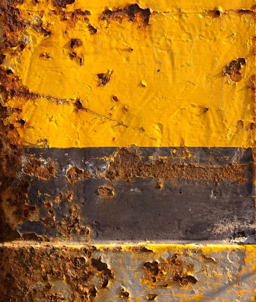 Rusty metal with old paint — Stock Photo, Image